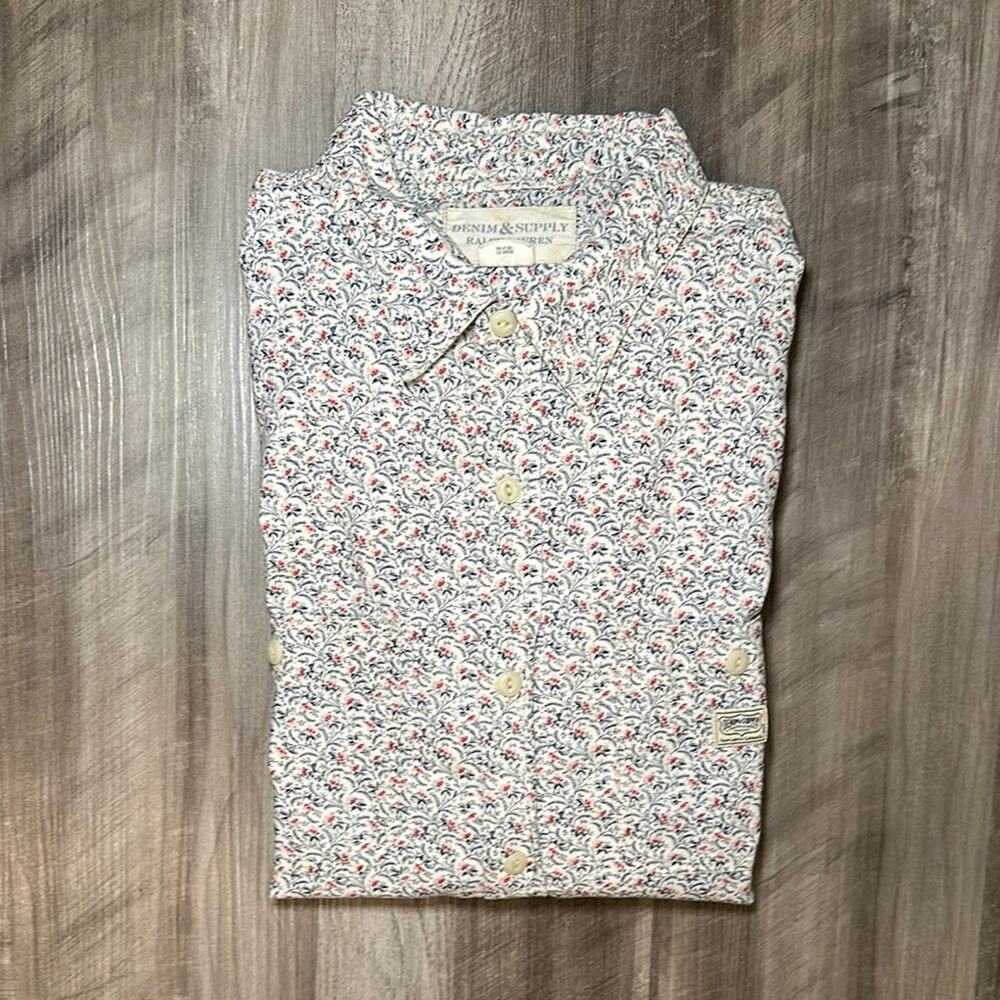 Ralph Lauren Denim & Supply Floral Long Sleeve Button Down - Large
